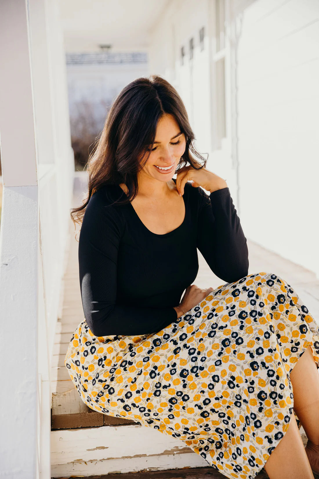 Women's Honeycomb Midi Skirt