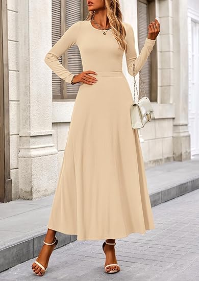 Ribbed Knit Long Sleeve Maxi Skirt Set