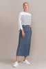 Long Denim Skirt