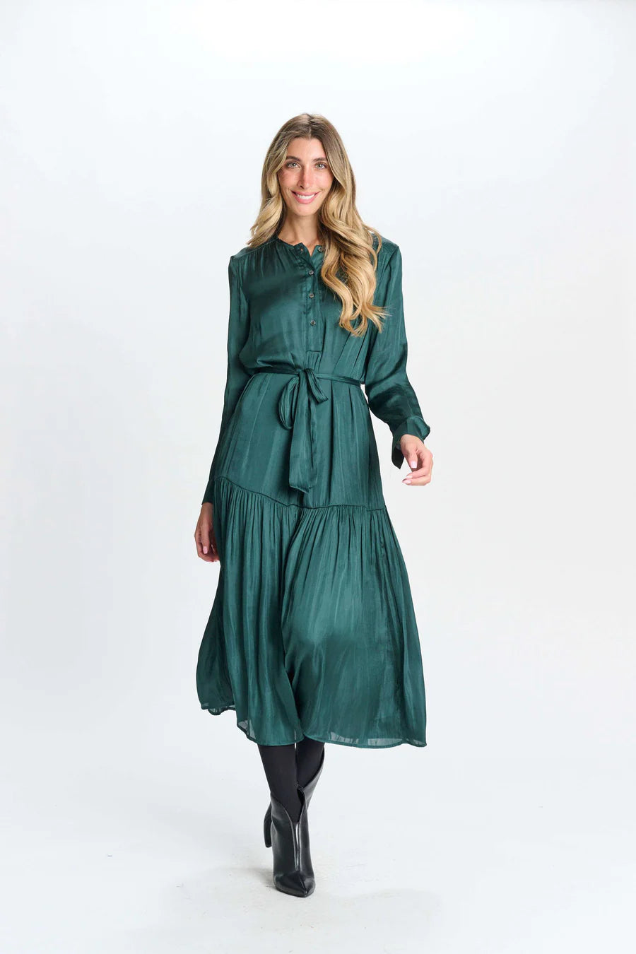 Miss Maxi Cotton Belted Dress