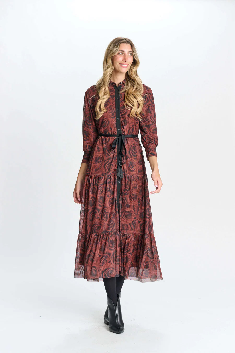 Miss Maxi Cotton Belted Dress