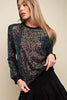 Long Sleeve Sequin Top