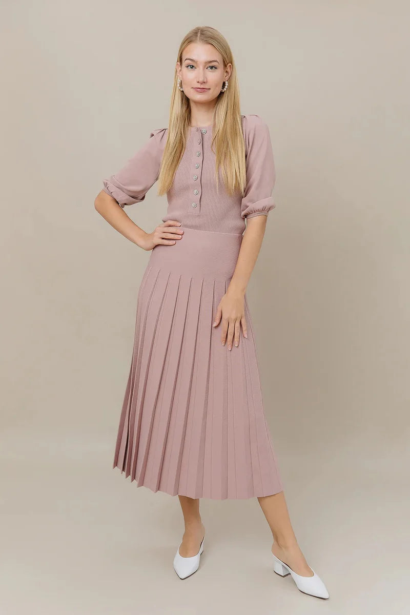 Dusty Rose Infinity Maxi Skirt