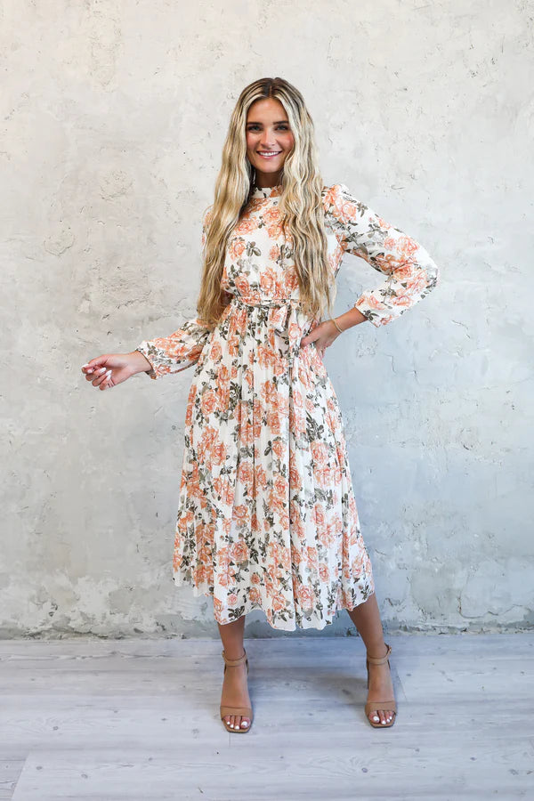 Long Sleeve Floral Dress