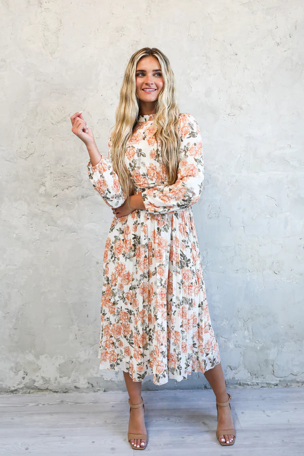 Long Sleeve Floral Dress